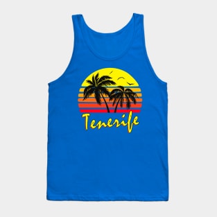 Tenerife Retro Sunset Tank Top